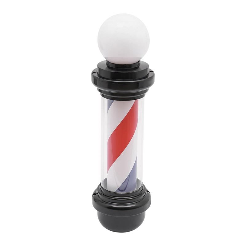 AngelcityCC 26.8 in Wall-Mounted Barber Pole Led Light, Red, White,