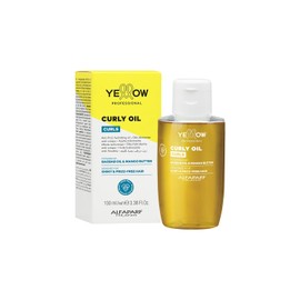 YELLOW PROFESSIONAL CURLS CURLY OIL 100 ml Aceite hidratante efecto anticrespo para cabello ondulado, rizado y afro POTENCIADO CON BAOBAB OIL & MANGO BUTTER CONCEBIDO PARA CABELLOS LUMINOSOS & DISCIPLINADOS