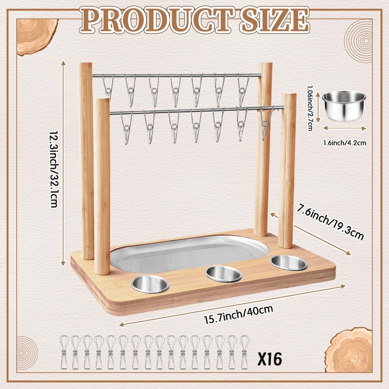 Triceratops Bacon Display Rack, Wood Bacon Serving Dishes, Bacon Hanger