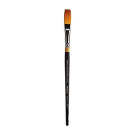 KINGART Original Gold 9100-1/2, Premium Artist Brush, Golden TAKLON ONE Stroke-Size: 1/2, Black