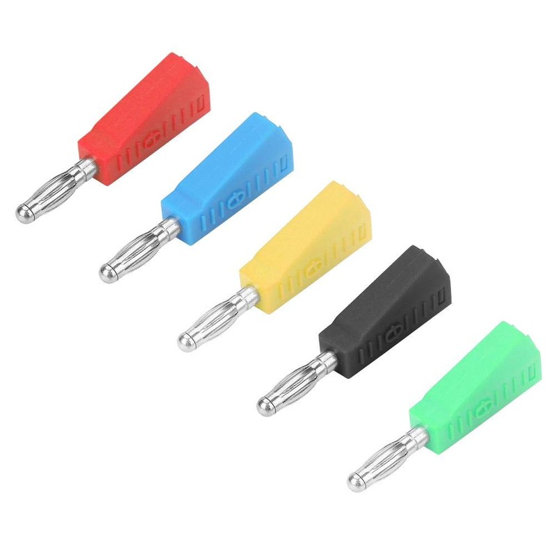 Akozon Banana Plug Connectors Pack of 10 P3002 4 mm
