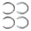 4pcs Horseshoes Aluminum Alloy Light Weight Reliable Practical Horse Riding