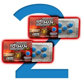 Kit 2 Torman Plus (10 Tabletas) Vigor Suplemento Alimenticio Sabor Sin sabor