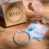 Bivei Pearl Bracelet for Women 8 mm Semi Precious Natural
