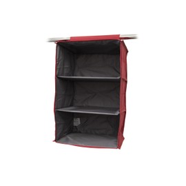 Covermates Keepsakes Hanging Closet Organizer – Heavy Duty Vertical Wardrobe Storage Shelves for Sweaters, Handbags, and Shoes – Acid-Free Interior Lining, Scarlett Red