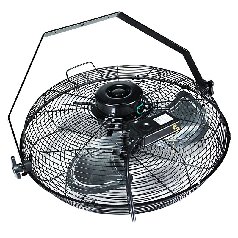 Simple Deluxe 20 Inch High Velocity 3 Speed, Black Wall-Mount