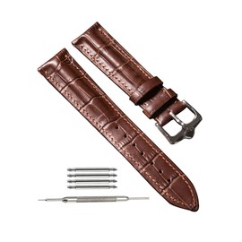 Zanlive 20mm Watch Band, Watch Band, 0.55, 0.55, 0.66, 0.7, 0.7, 0.7, 0.7, 0.7, 0.7, 0.7 inches (12, 14, 16, 18, 20, 22 mm), Genuine Leather, Replacement Band, Strap, Replacement, Water Resistant,