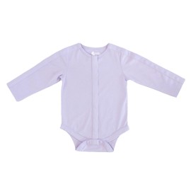 Spoonie Threads Lavender Long-Sleeve All-Access Bodysuit | Preemie to 4T | G-Tube, Catheter, NICU/PICU, Port-friendly adaptive clothing