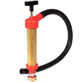 34060-0130 Marine Engine Oil Drain Hand Pump Boat Oil Change Pump Fits for OMC, Mercruiser, Brass,10.25" Long, 1.25" Diameter