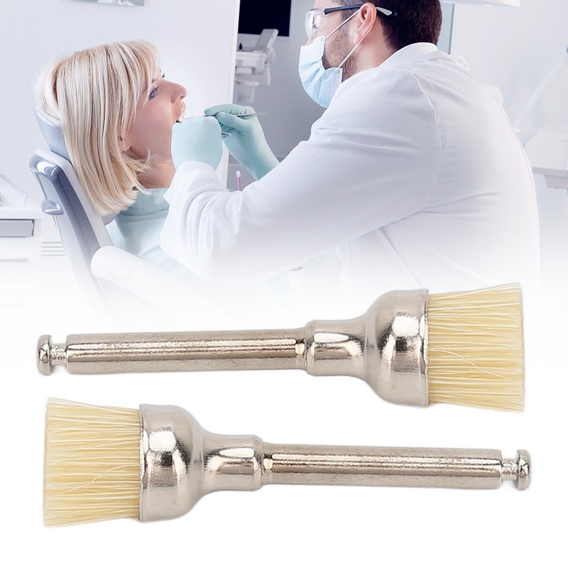 100pcs Polishing Brush Set Professional Dental Teeth Cleaning Brush Disposable
