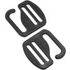 LUORNG G Hook 12PCS 26mm / 1inch Black G-Hook Wave
