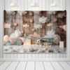 Leowefowa Wooden Toy Airplane Boy Backdrop 10x8ft Boy Birthday Banner