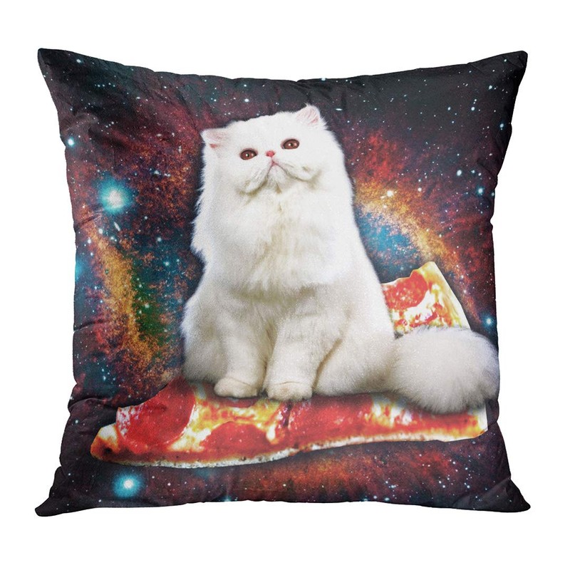 ArtSocket Set of 4 Throw Pillow Covers Green Memes Galaxy
