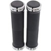 AKORD Unisex Bicycle Handle Bar Grips, Silver