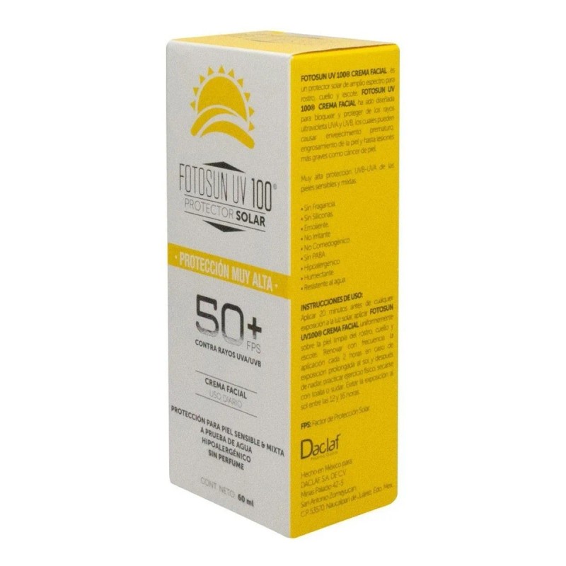 Fotosun® Uv 100 Protector Solar Uso Diario Fps50+ 60ml