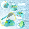 ACTOYS Baby Swimming Ring, Baby Swimming Ring with Sun Canopy,