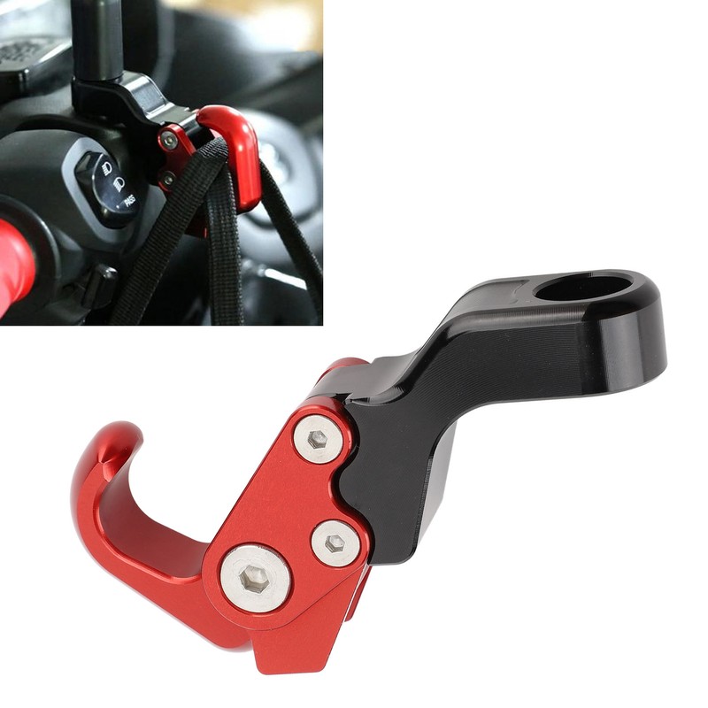 Motorcycle Luggage Bag Hook Hanger 10.5mm Aluminum Alloy Versatile Secure