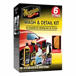MEGUIAR'S COMPLETE KIT 6 ESSENTIALS FOR CLEANING YOUR CAR