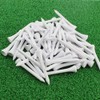 KOFULL Professionelle Golf-Tees aus Holz, Größe 54 mm, Weiß, 100