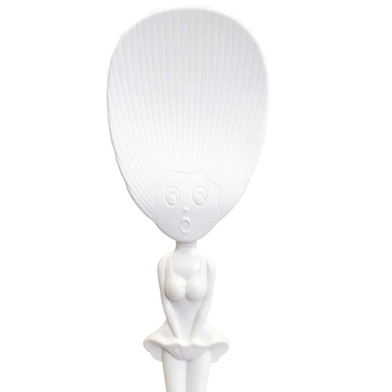 Cute Kitchen Non-Stick Lady Rice Paddle Spoon Tool, PP Shape