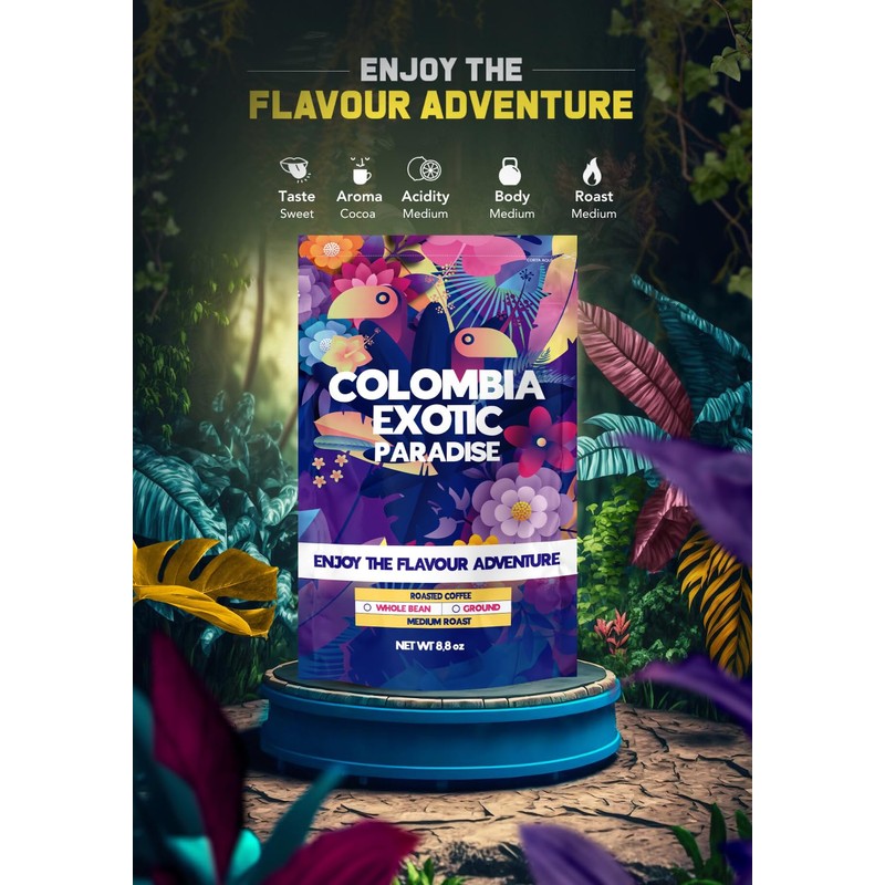 Colombia Exotic Paradise Specialty Coffee (Ground) 250 Gr. - Caf