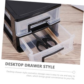 MAGICLULU 2pcs Office Storage Organizer Set Makeup Sundry Box Closet Pants Organiser Desk Organizing Box Plastic