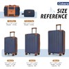 Cobens Luggage Sets 5 Piece Suitcase with Wheels，ABS Hard Case