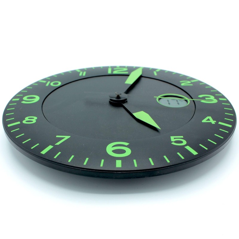 FISHTEC Wall Clock Modern Design - Silent Wall Clock without