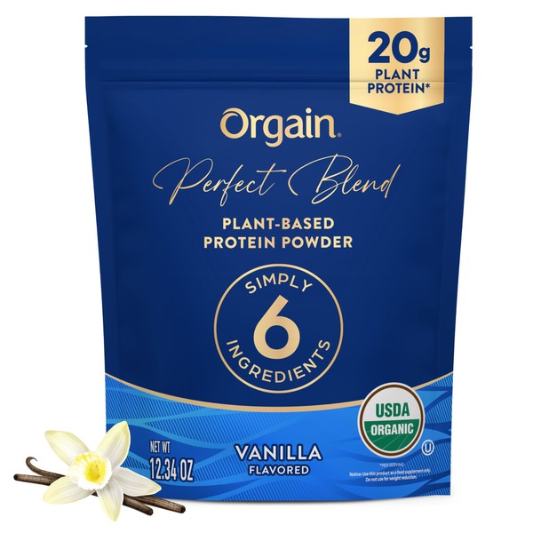 Orgain Organic Vegan Perfect Blend Protein Powder, 20g Clean Plant