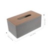 Ipetboom Rectangular Tissue Box Cover with PU Leather and Lint