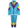 Foxxeo 80s Costume for Adults Premium 80s Tracksuit Assi –