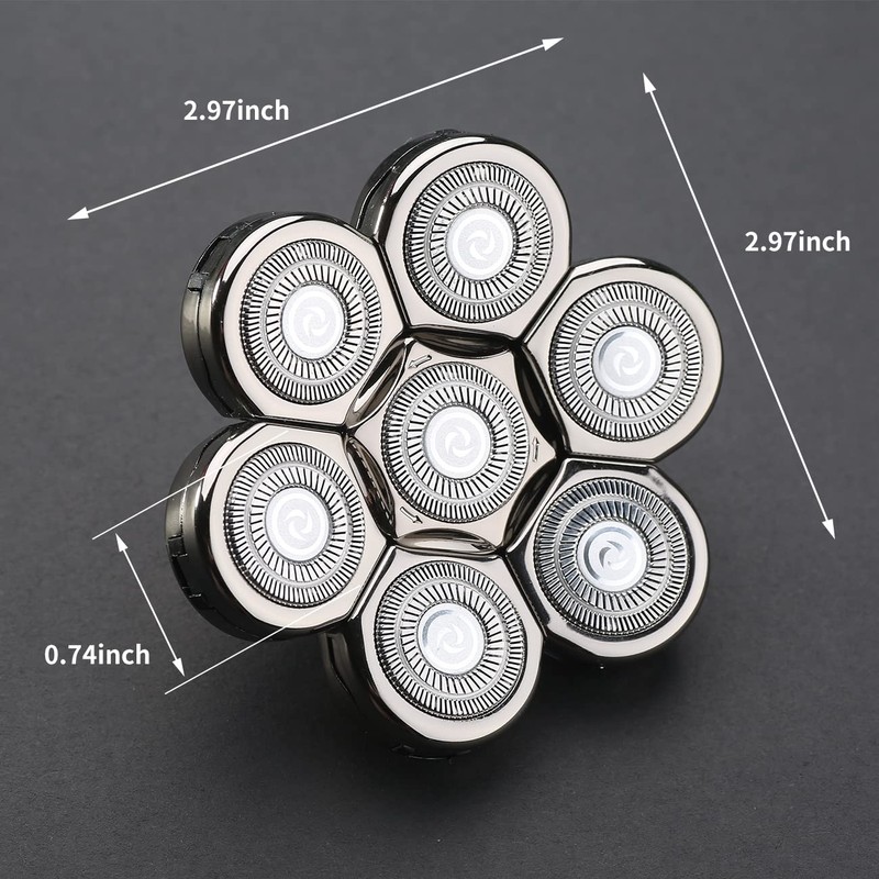 7 Blades Head Shaver Replacement Heads Electric Shaver Universal Replacement