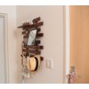 Osmac KT-1DB Wall Hanging Storage Wall Mounted Dark Brown Shelf