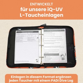 IQ Company iQ Logbook L, Scuba diving logbook binder Scuba diving log book binder - siren, L