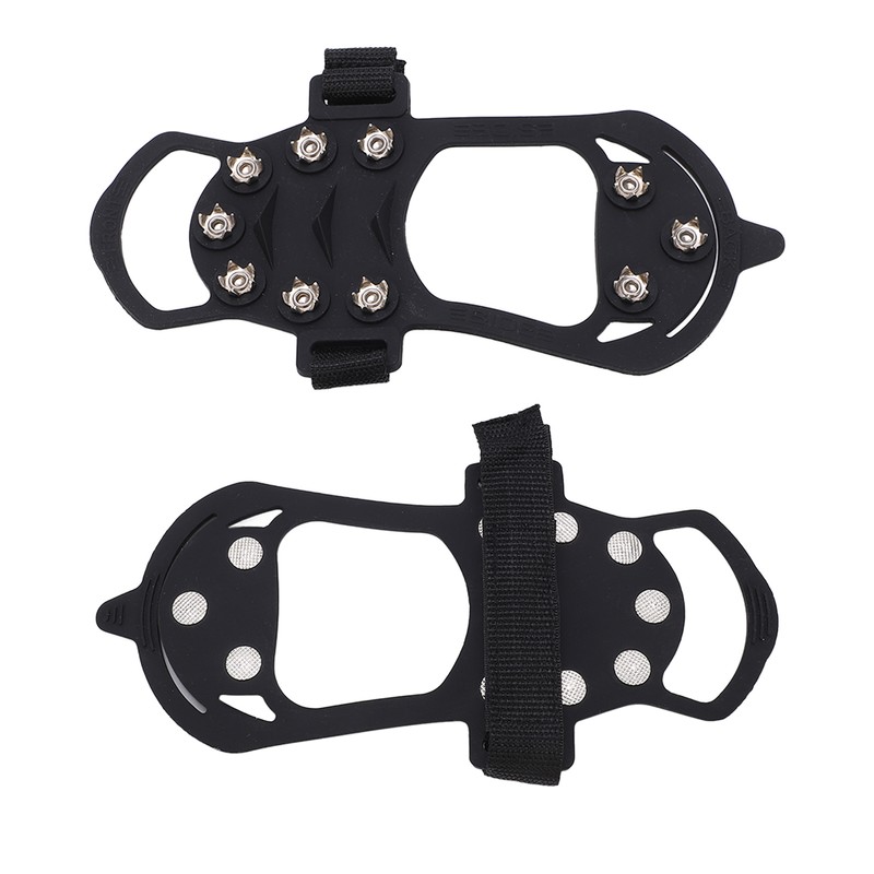 2pcs/set 10 Tooth Crampons Shoe Cover Rustproof Durable Mountaineering Ice