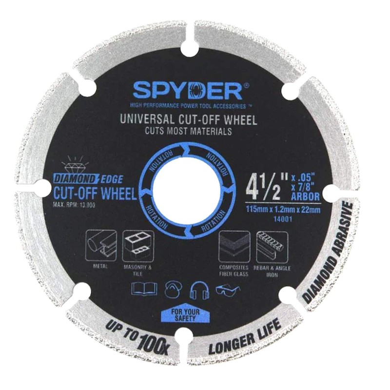 Spyder Diamond Edge Universal Cut Off Wheel 2 Pack