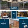 Pylex Deck Sunblind System 11070, Louvers Bracket Shutter Hardware Kit,