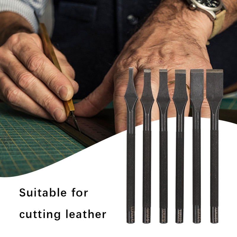 Prong Chisel Slot Punch DIY Cutter Portable Leather Cutting Tool