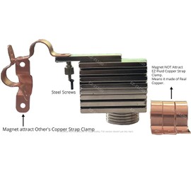 EZ-FLUID Plumbing (10pcs) 1/2" Genuine Real Copper Pipe Strap Clamp with Two Holes,Copper Clamps Made of Real Copper LF Pressure Copper Fitting for Residential,Commercial