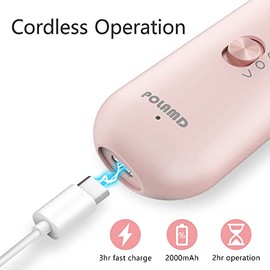 POLAMD Kit Profesional de manicura y pedicura, Lima de uñas eléctrica, Taladro de uñas eléctrico inalámbrico, Herramienta de 5 velocidades para el Cui