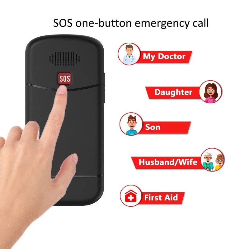 Medihill Big Button Mobile Phone SOS for Elderly Senior Cell