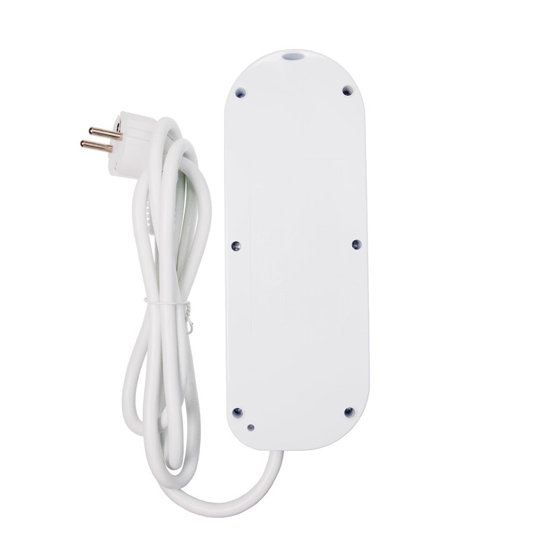 feletec Power Strip Individually Switchable 3-Way 1.5 m with 2