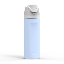 Linkidea Silikon-Wasserflaschenhülle, kompatibel mit Owala FreeSip, 680 ml, rutschfester Schutz, Wasserflaschen-Schutz, Stoßstangen-Abdeckung, Blau