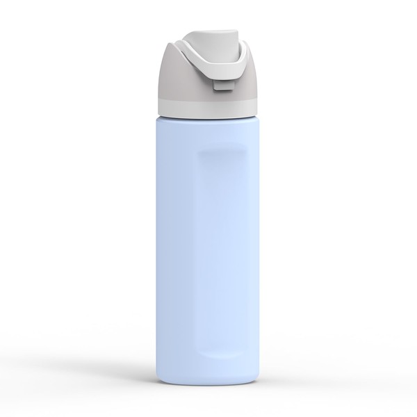 Linkidea Silikon-Wasserflaschenhülle, kompatibel mit Owala FreeSip, 680 ml, rutschfester Schutz,