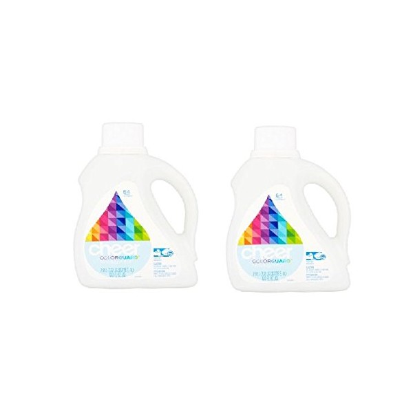 Cheer HE Liquid Detergent - 100 oz - Free & Gentle (64 Load, 2 Pack)