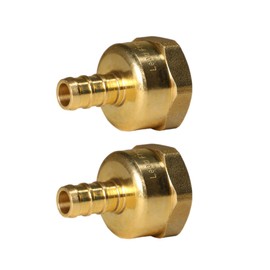 XFITTING 3/8 inch Pex x 1/2 inch Female Adapter, Female NPT Adapter 23-4-8=2X, 2 Pieces