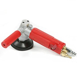 Eapmic 4 Inch Air Wet Stone Polisher, Variable Speed Wet Polisher Sander Pneumatic Wet Polisher Grinder Polishing Tool for Granite Marble Concrete Tile 4300RPM