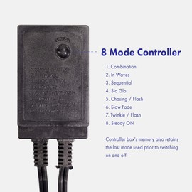 WYZworks 108LEDs, 10ft LED 1/2” Green Outside Rope Light w/ 8 Mode Controller, Waterproof Outdoor ETL Certified Permanent Connectable Accent Exterior Lighting, Clear Tube, Palm Tree Yard Patio