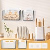 12 Pcs Storage Organizer Bins Wall Mounted Organizer Basket,Wall Organization