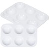 PATIKIL 6 Well Paint Tray Palette 3pcs Rectangle Plastic Painting